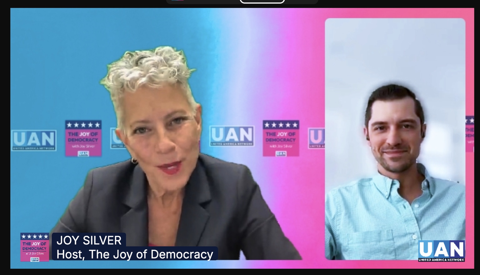 Joy of Democracy episode packaging layout, second variant.