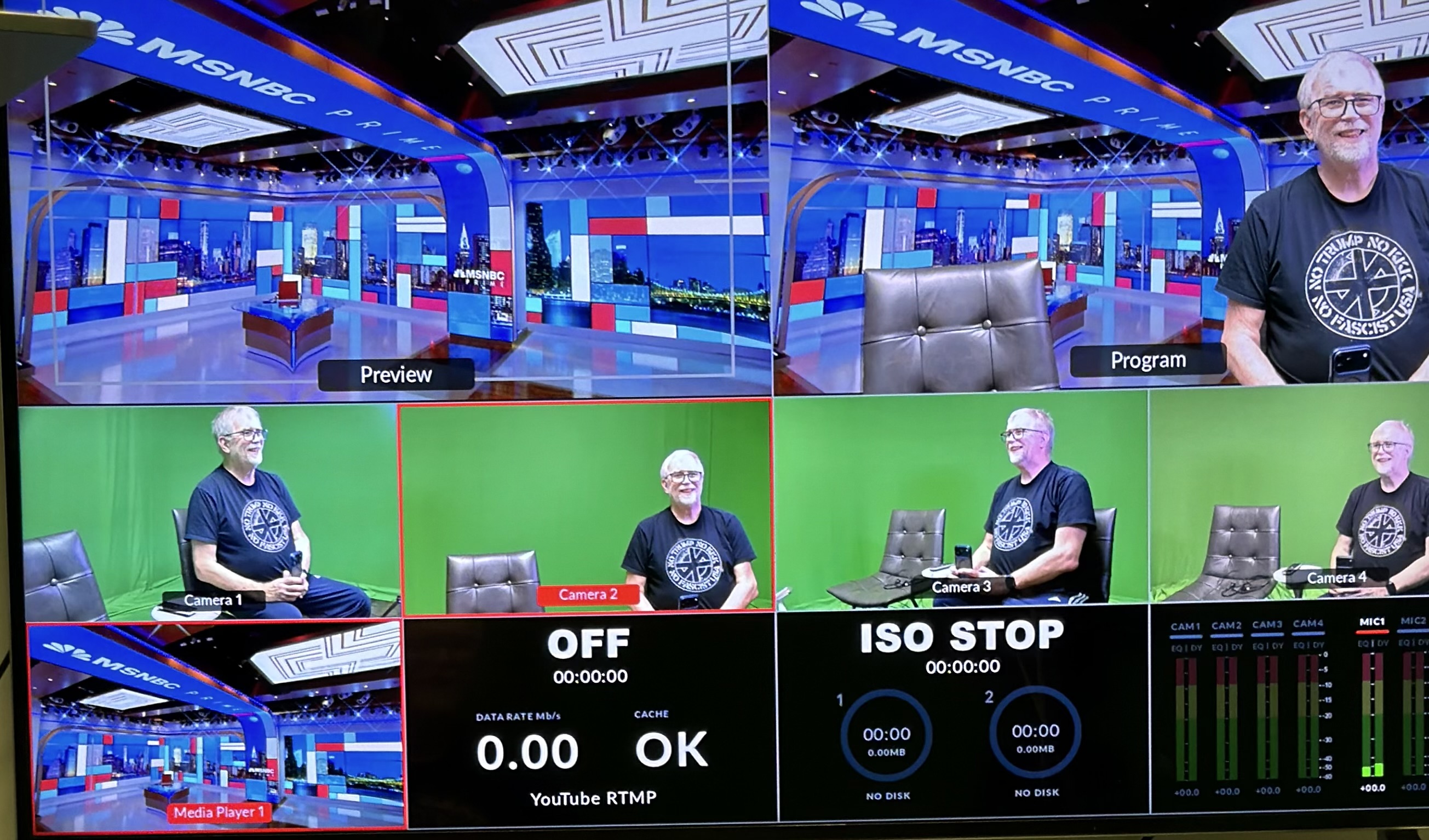 UAN virtual studio set used for network productions.